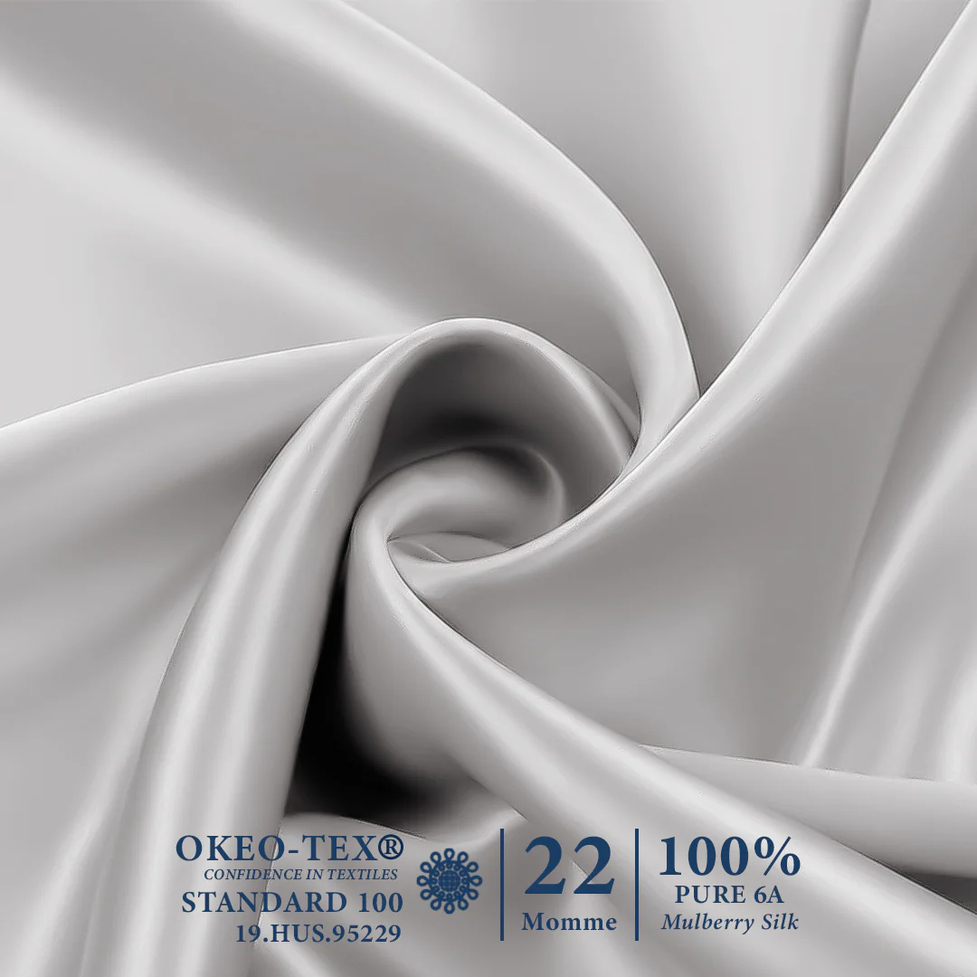 100% Pure 6A  Both Side Mulberry Silk Pillow Cover (Pack of 1) - Image 30
