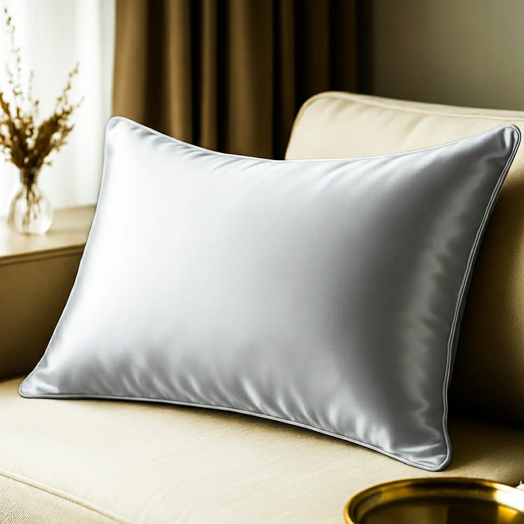 100% Pure 6A  Both Side Mulberry Silk Pillow Cover (Pack of 1) - Image 31
