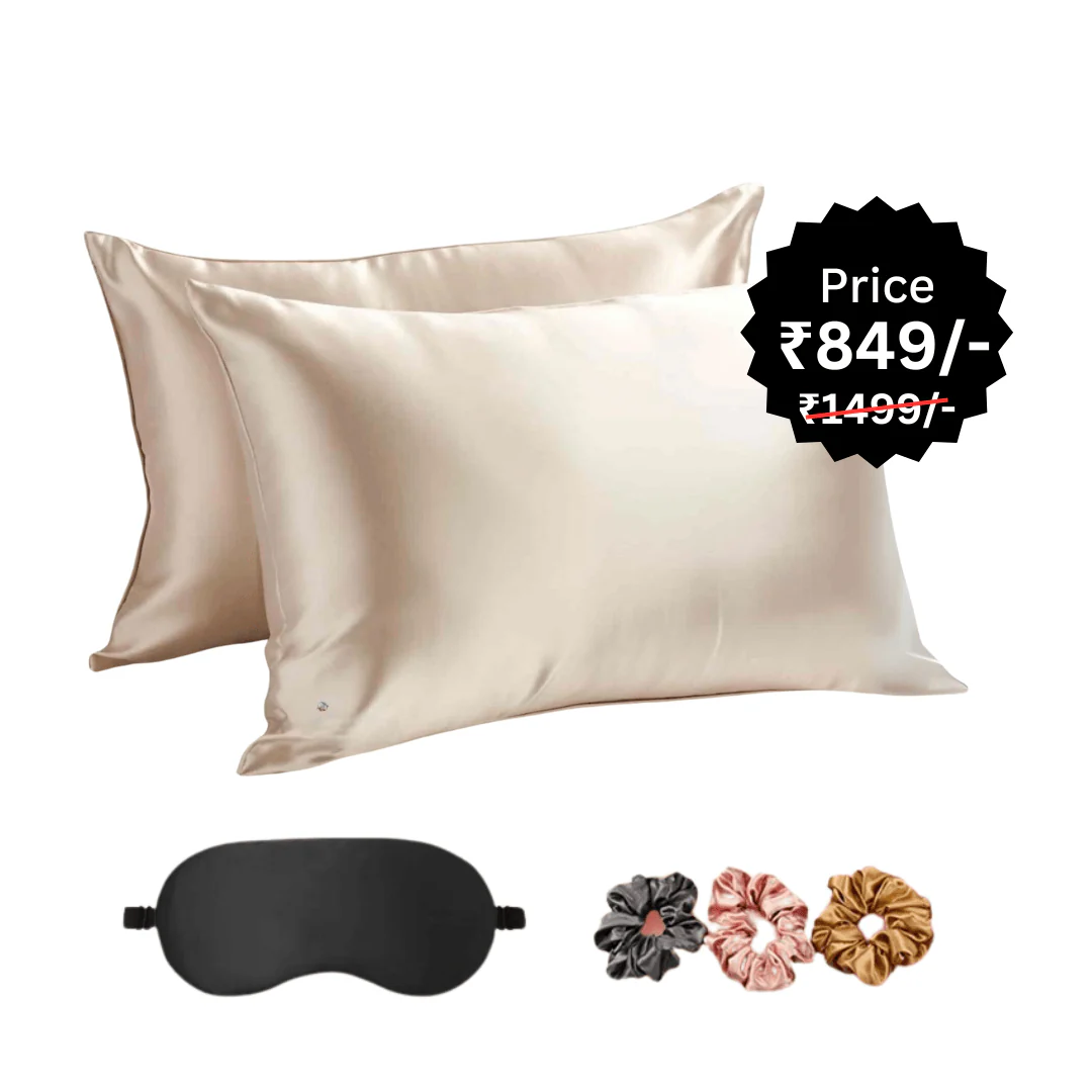 2 Silky Pillow Covers + 1 Silky Eye mask + 3 Silky Scrunchies (Silky Bundle) - Image 4