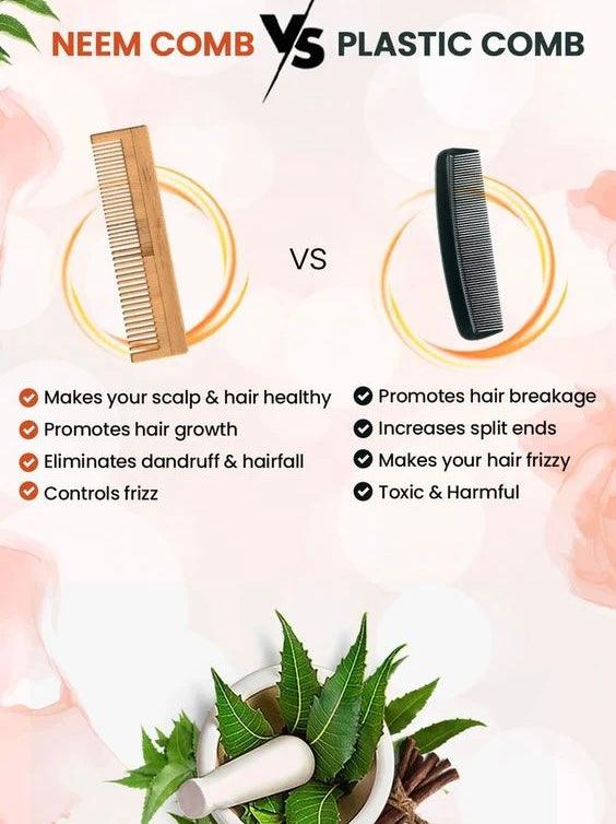 Organic Pure Neem Wood Comb - Image 4