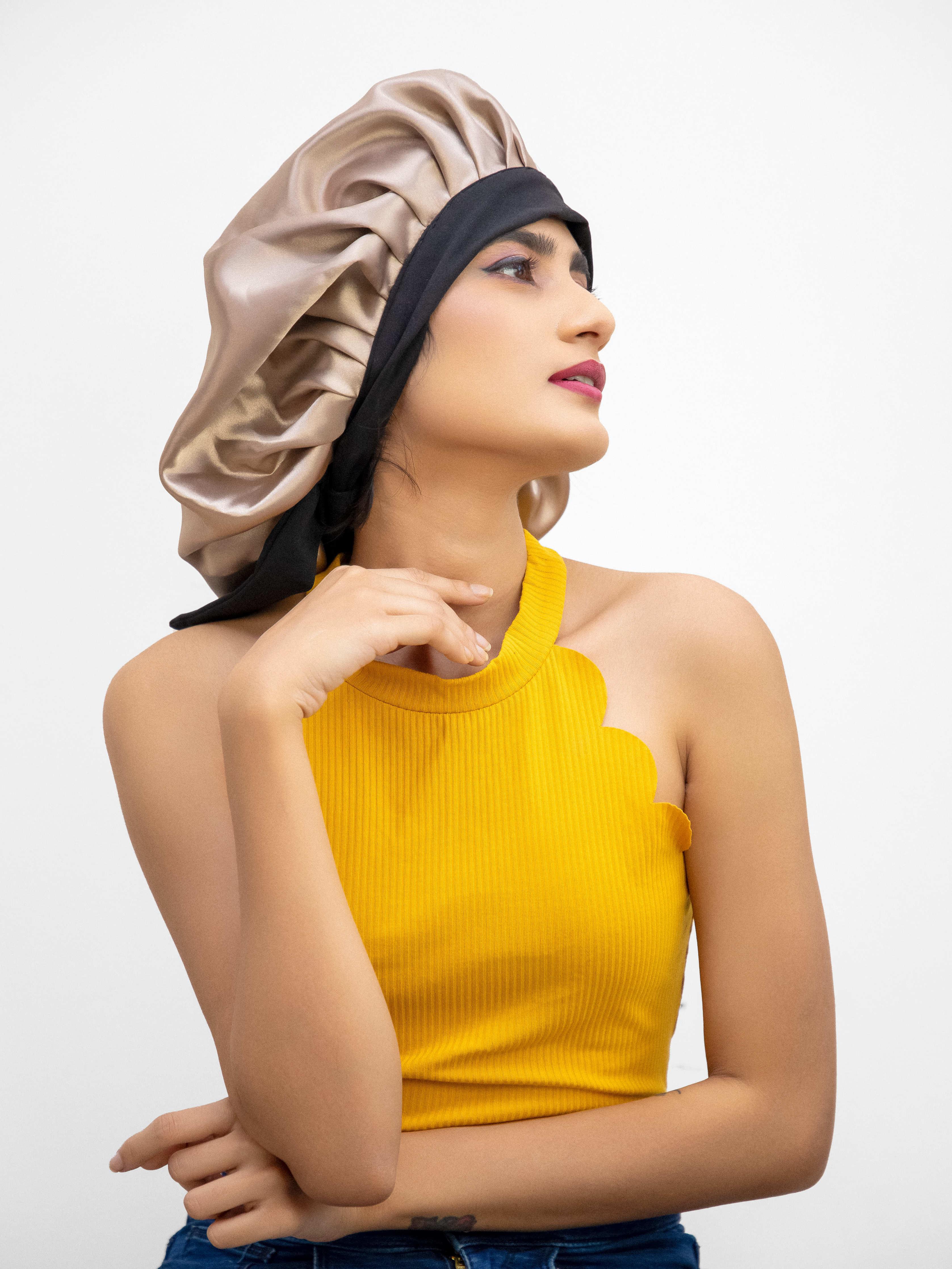 Silky Bonnet WITH 3 Silky SCRUNCHIES - Image 5