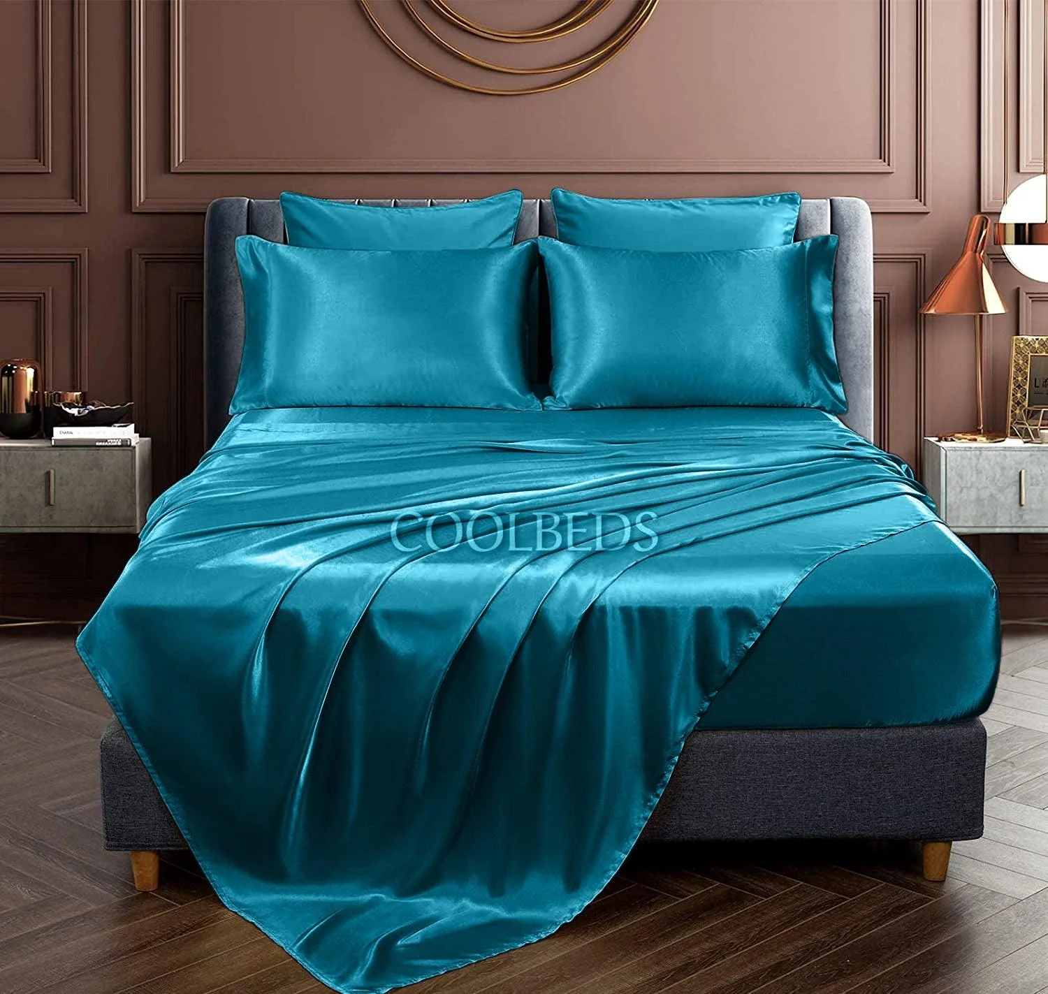 Silky Elastic Fitted Sheets with 2 Pillow Covers - Image 4