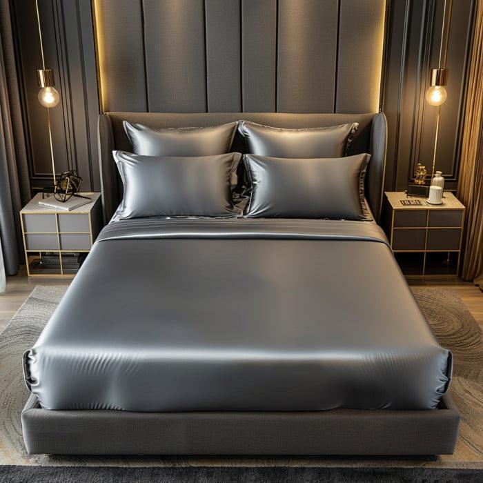 Satin Elastic Fitted Sheet & Satin Robe Combo - Image 12