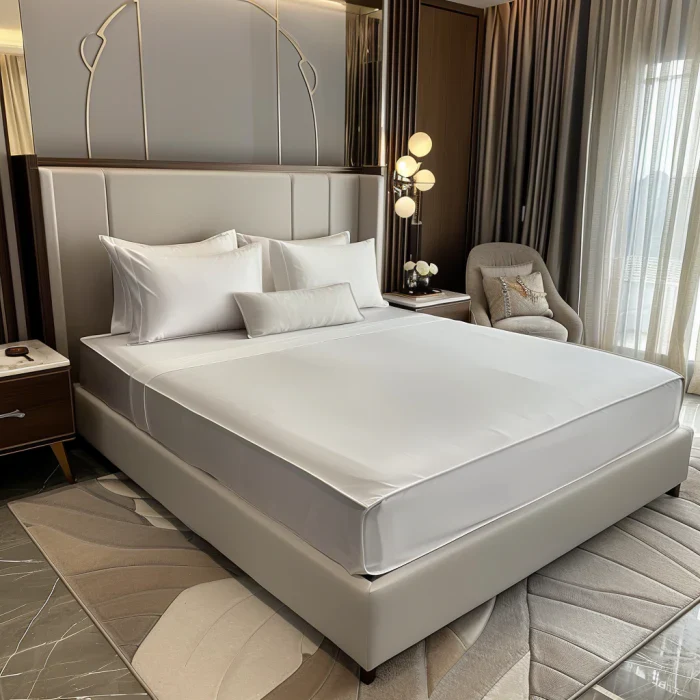 Satin Elastic Fitted Sheet & Satin Robe Combo - Image 23