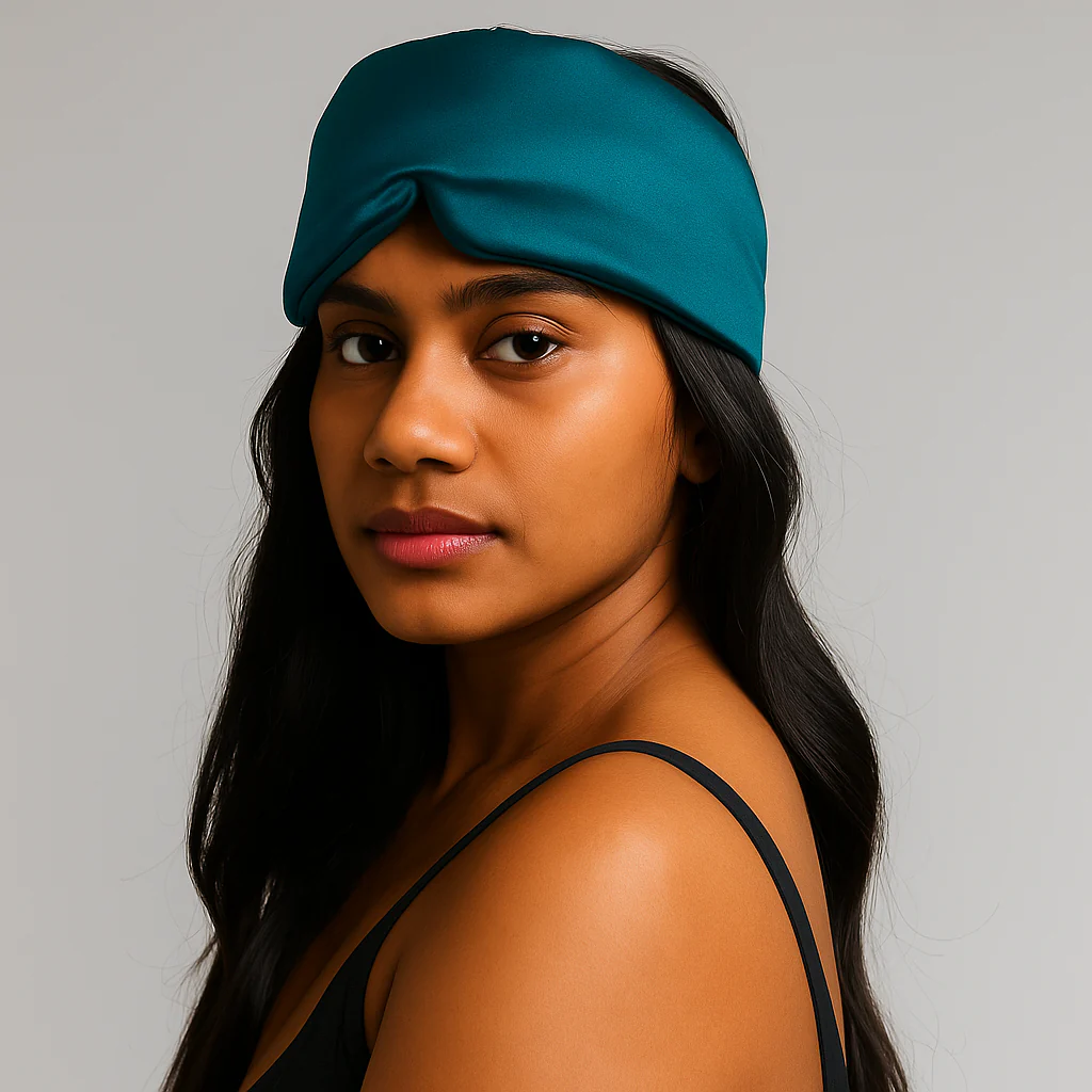 Silky Sleep Mask & Blindfold with Adjustable Velcro Strap - Image 19