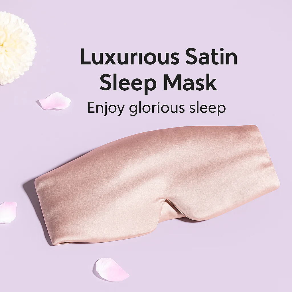 Silky Sleep Mask & Blindfold with Adjustable Velcro Strap - Image 22