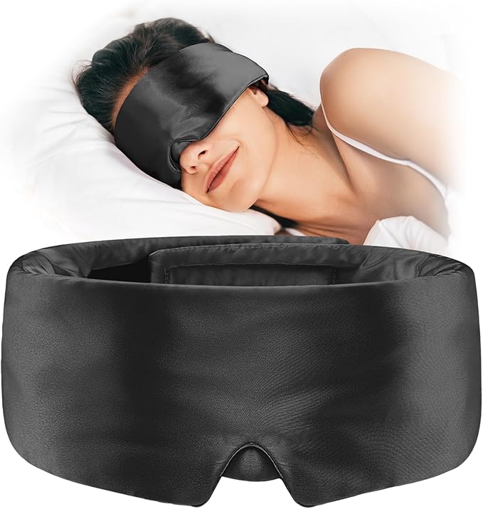 Silky Sleep Mask & Blindfold with Adjustable Velcro Strap - Image 7