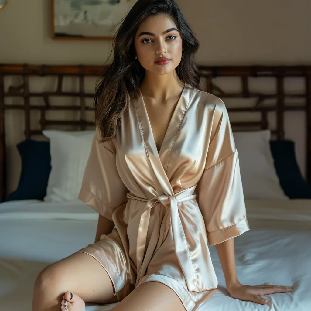 Silky Robe and Pillowcover Bundle - Image 47