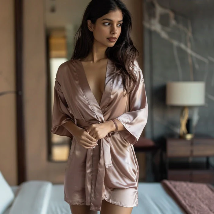 Silky Robe and Pillowcover Bundle - Image 66