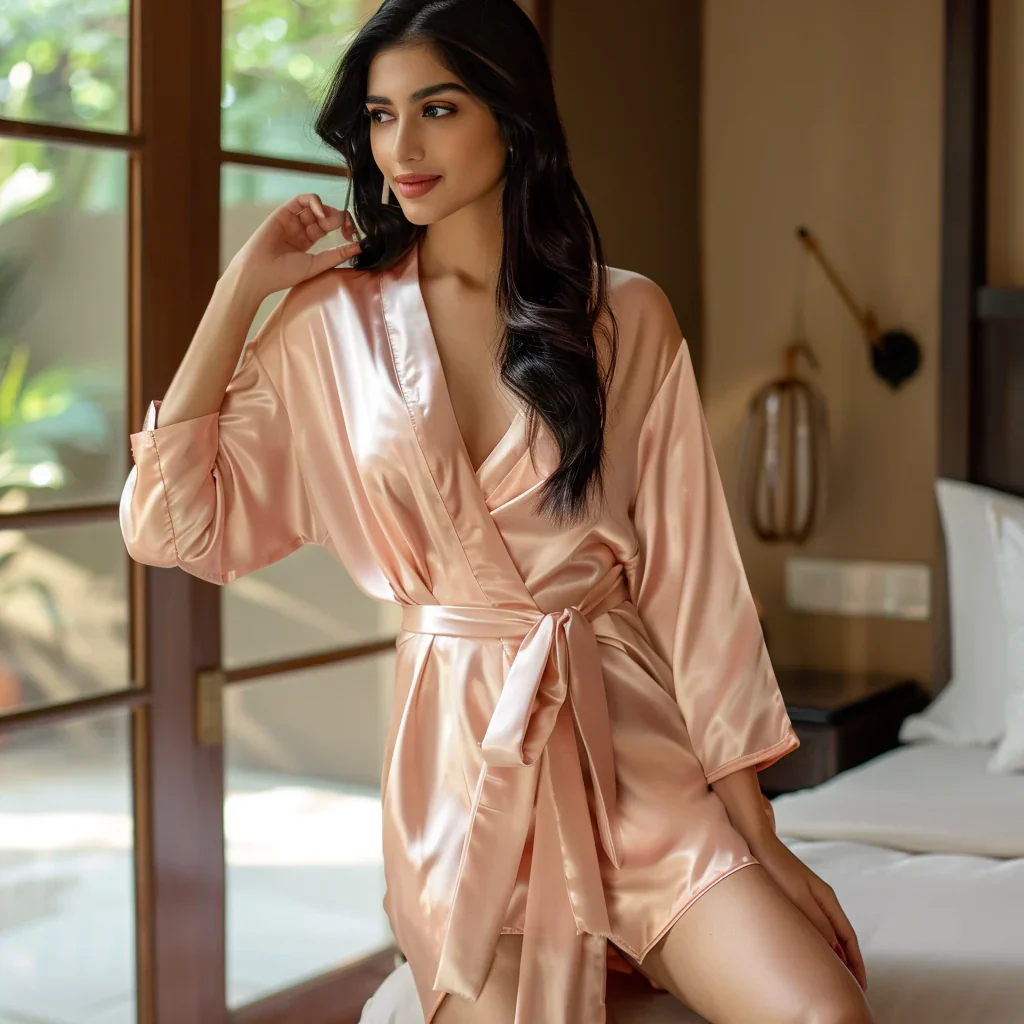 Silky Robe and Pillowcover Bundle - Image 67