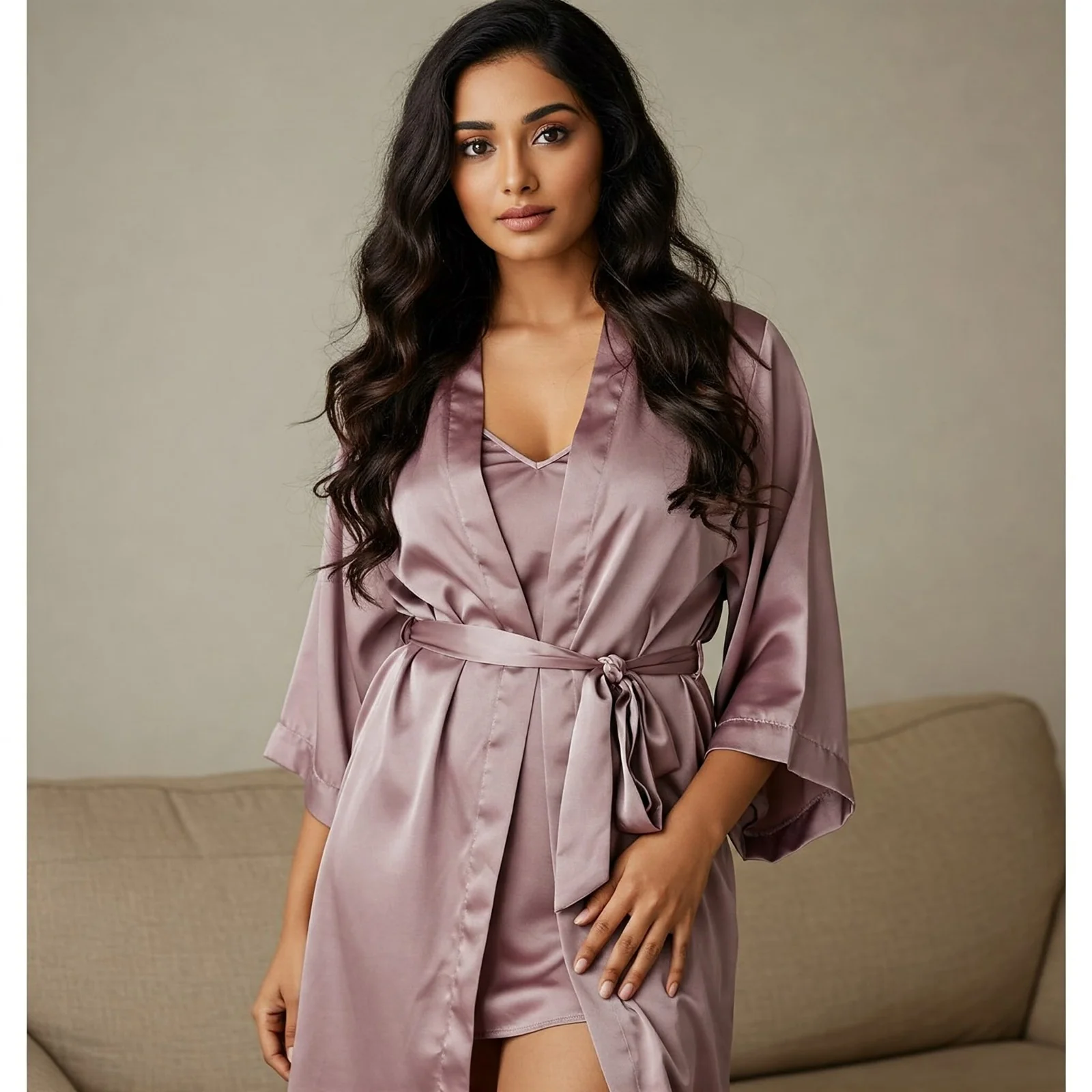 Silky Slip and Robe Set - Image 10