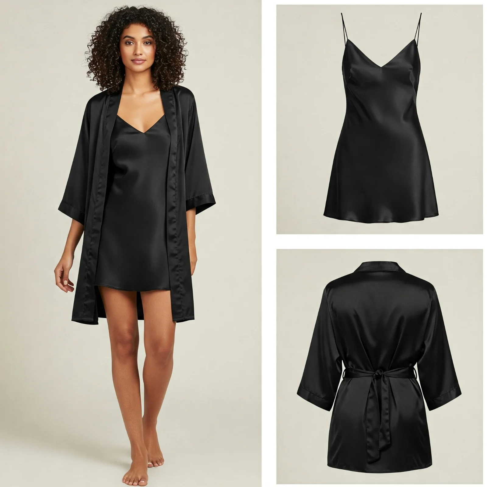 Silky Slip and Robe Set - Image 13