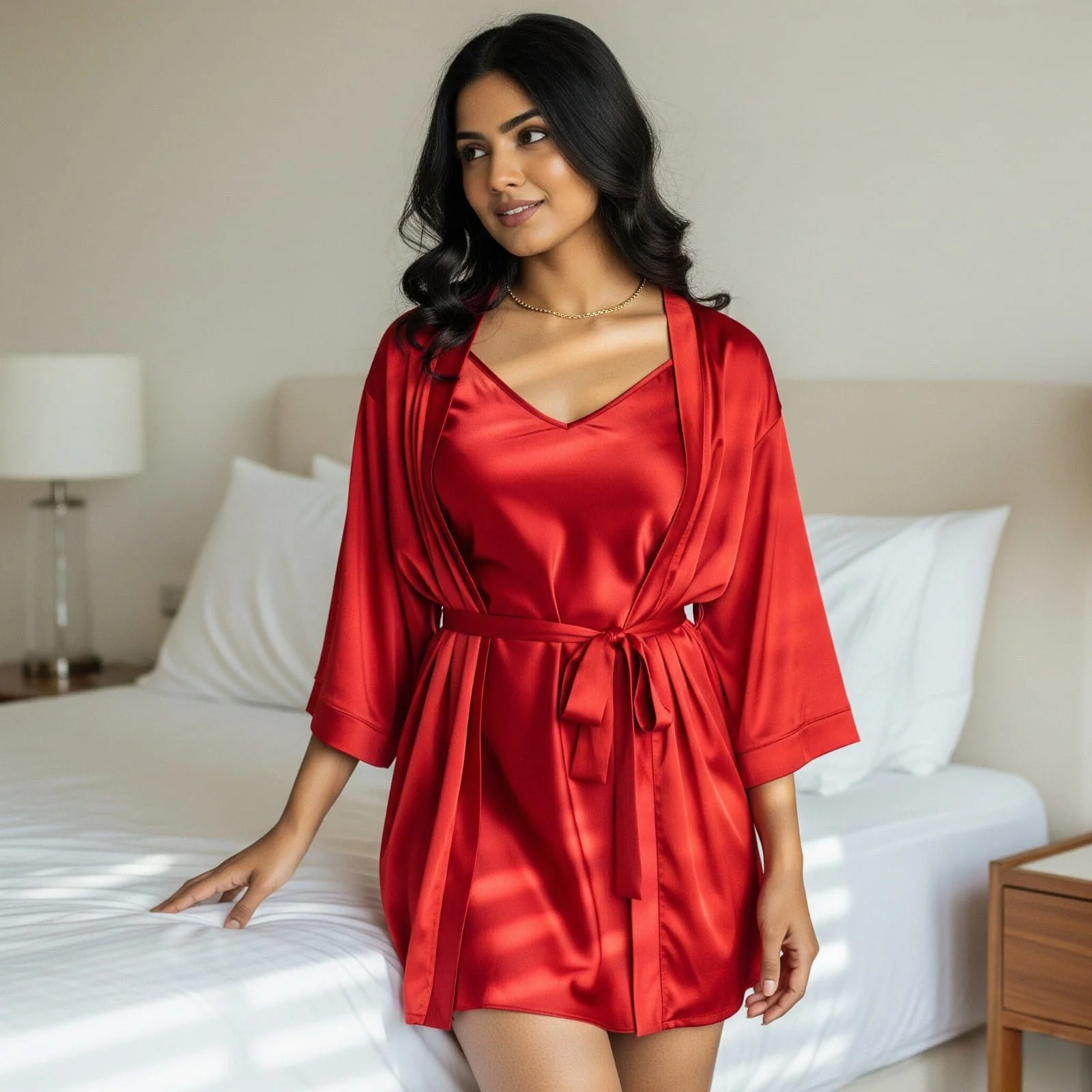 Silky Slip and Robe Set - Image 17