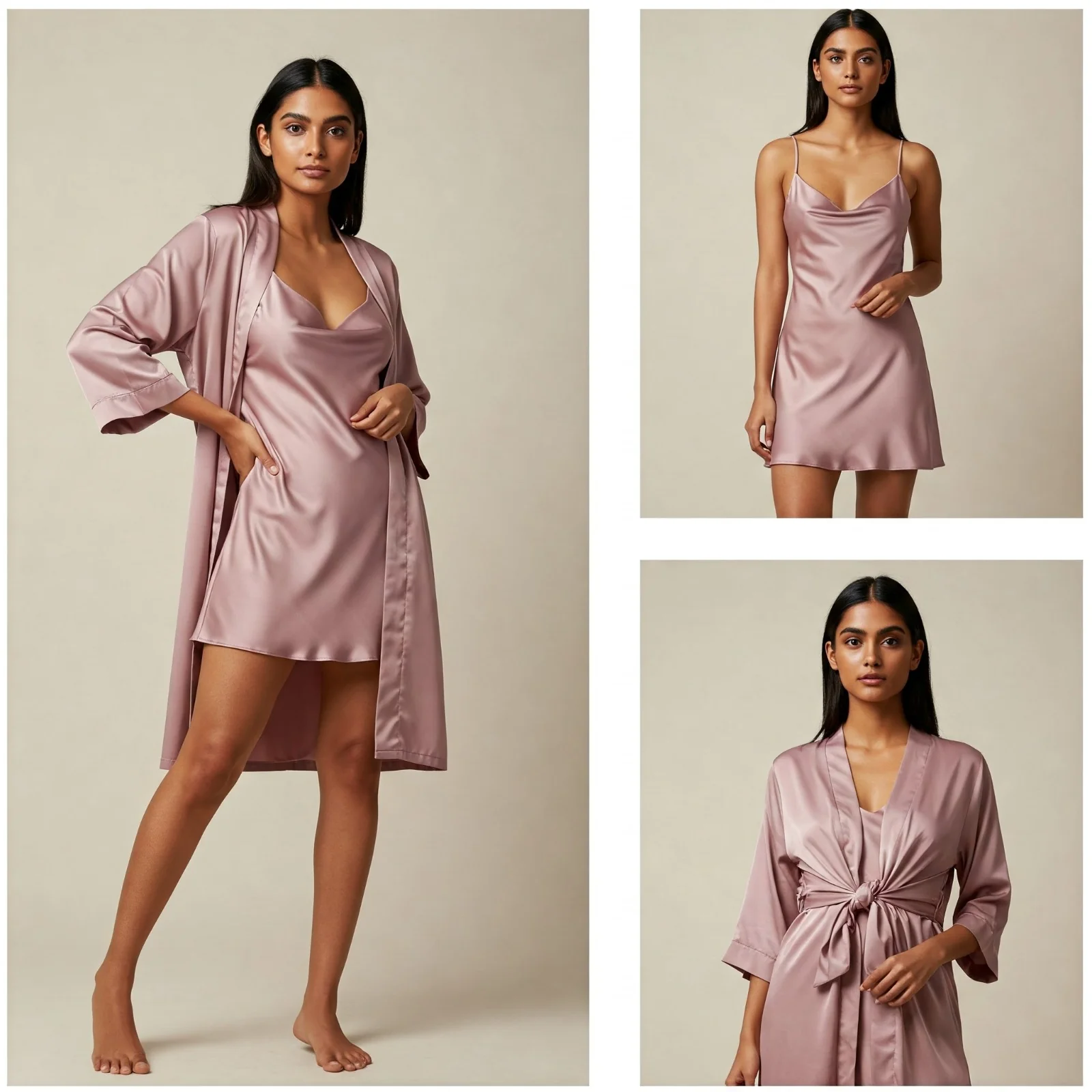 Silky Slip and Robe Set - Image 4