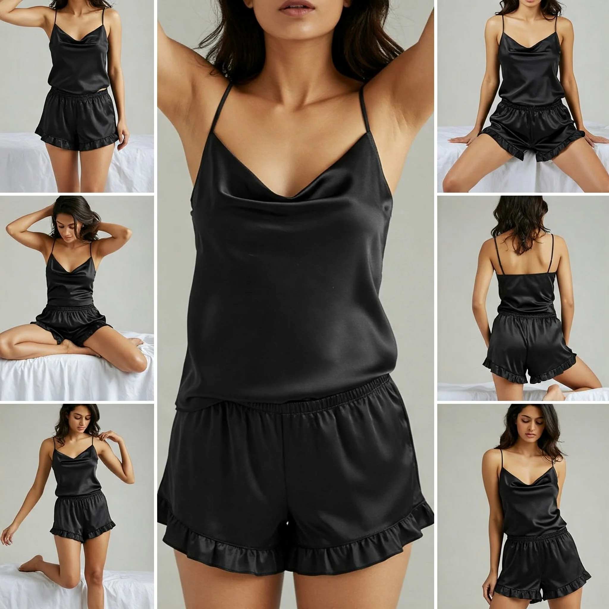 Silky Slip and Shorts Set - Image 33