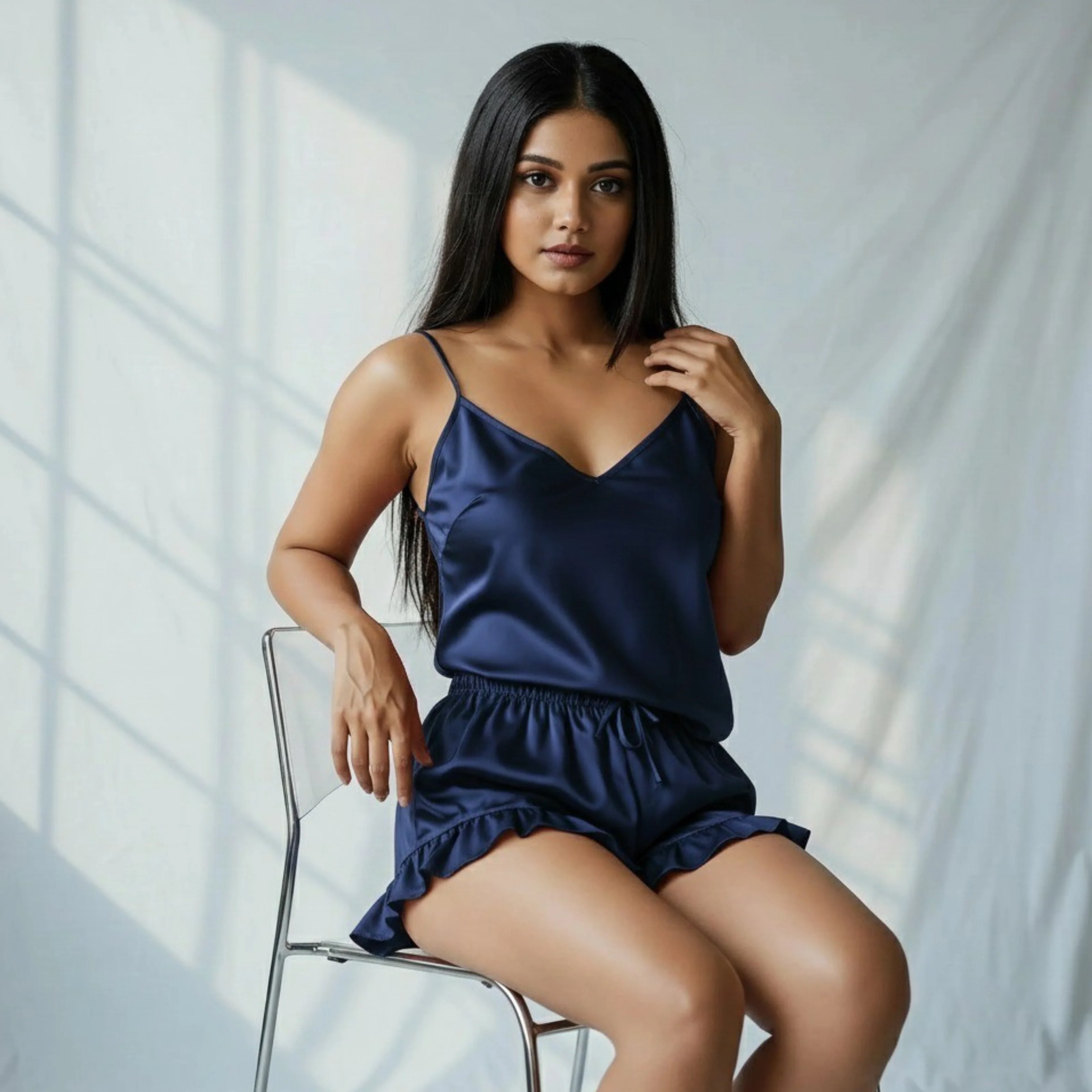 Silky Slip and Shorts Set - Image 57