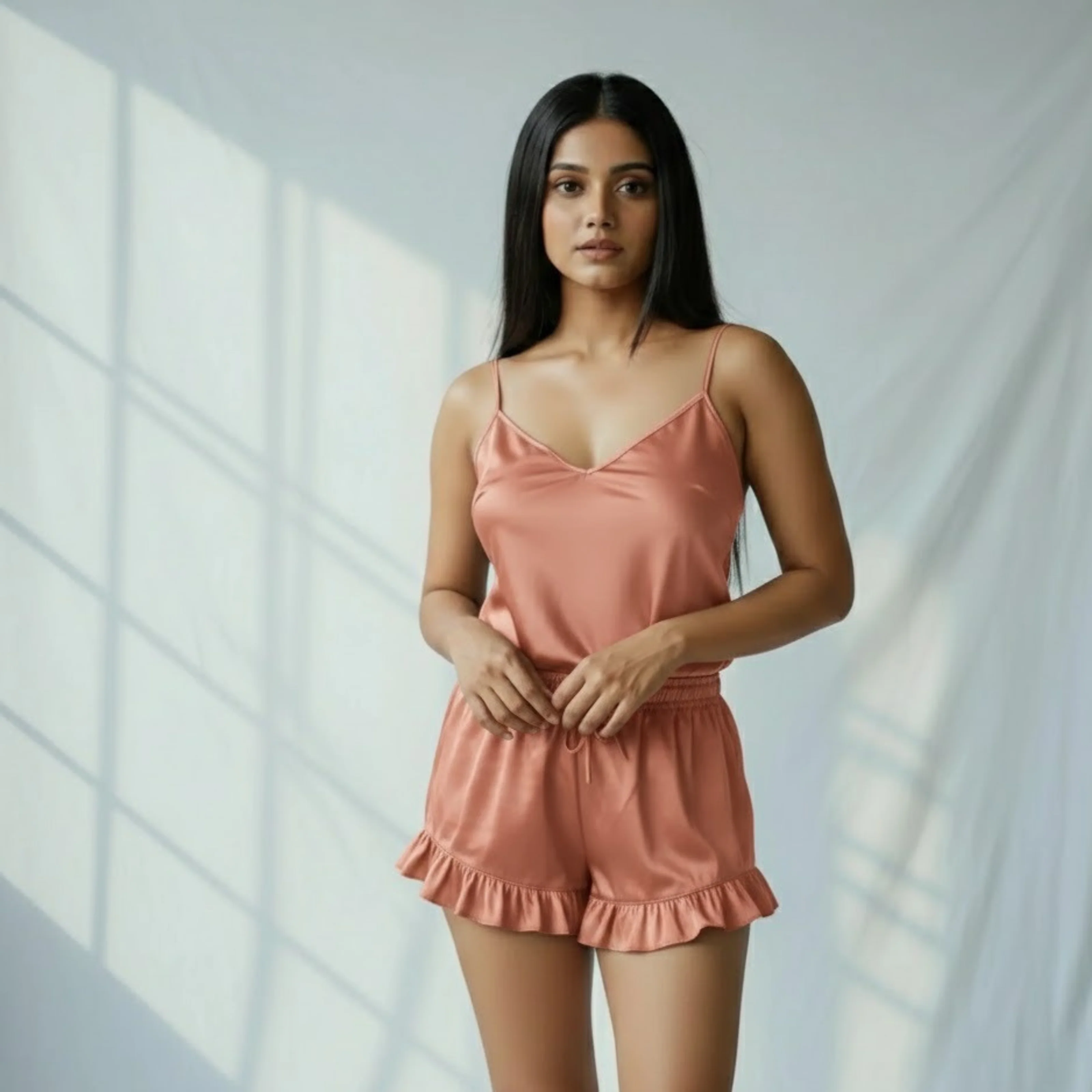 Silky Slip and Shorts Set - Image 77