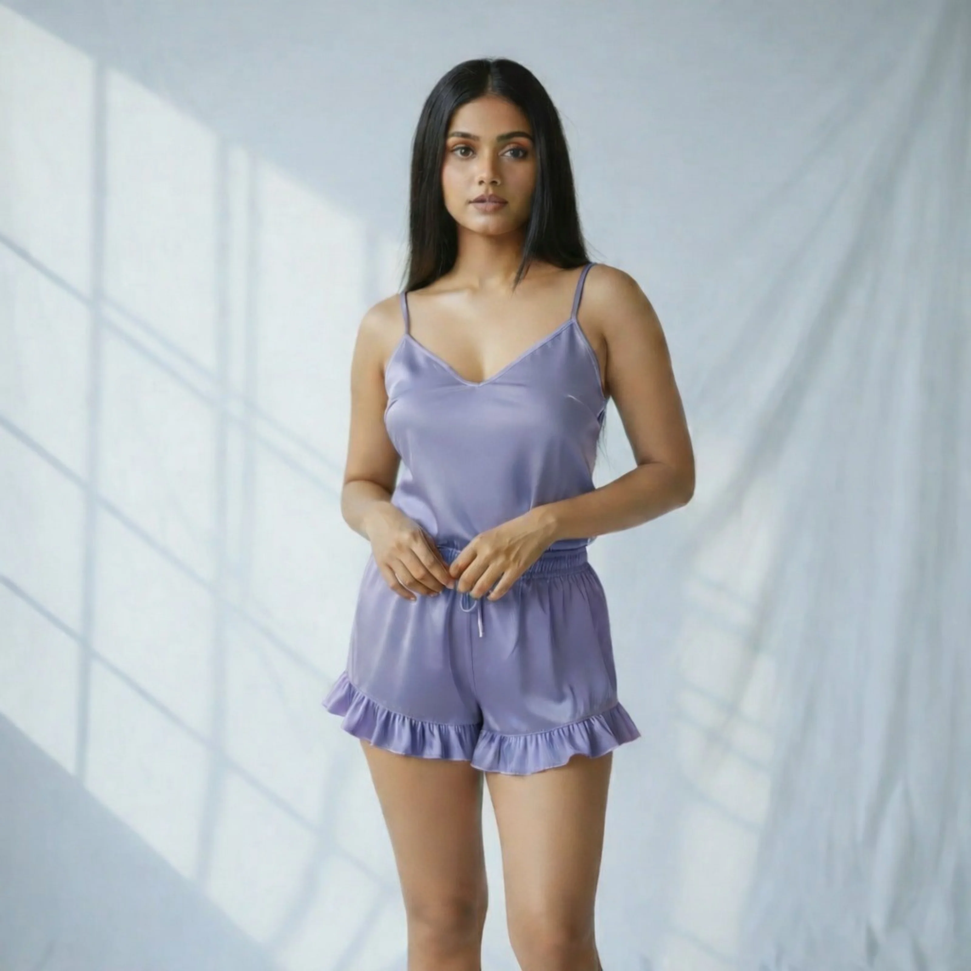 Silky Slip and Shorts Set - Image 86