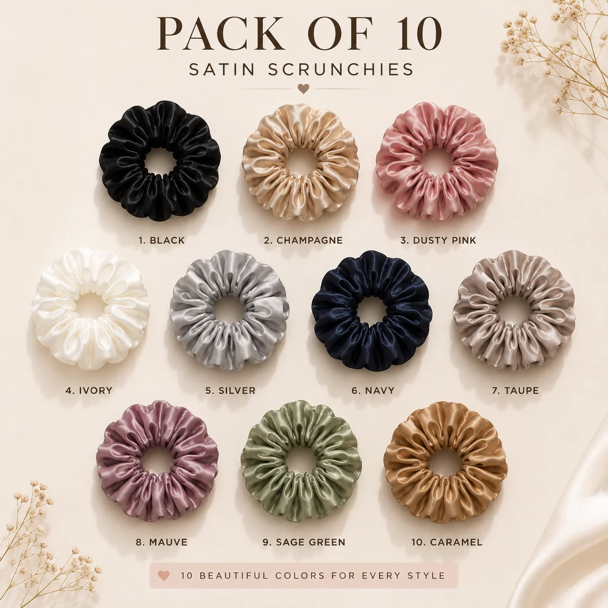 Silky Scrunchies 10 pack - Image 7