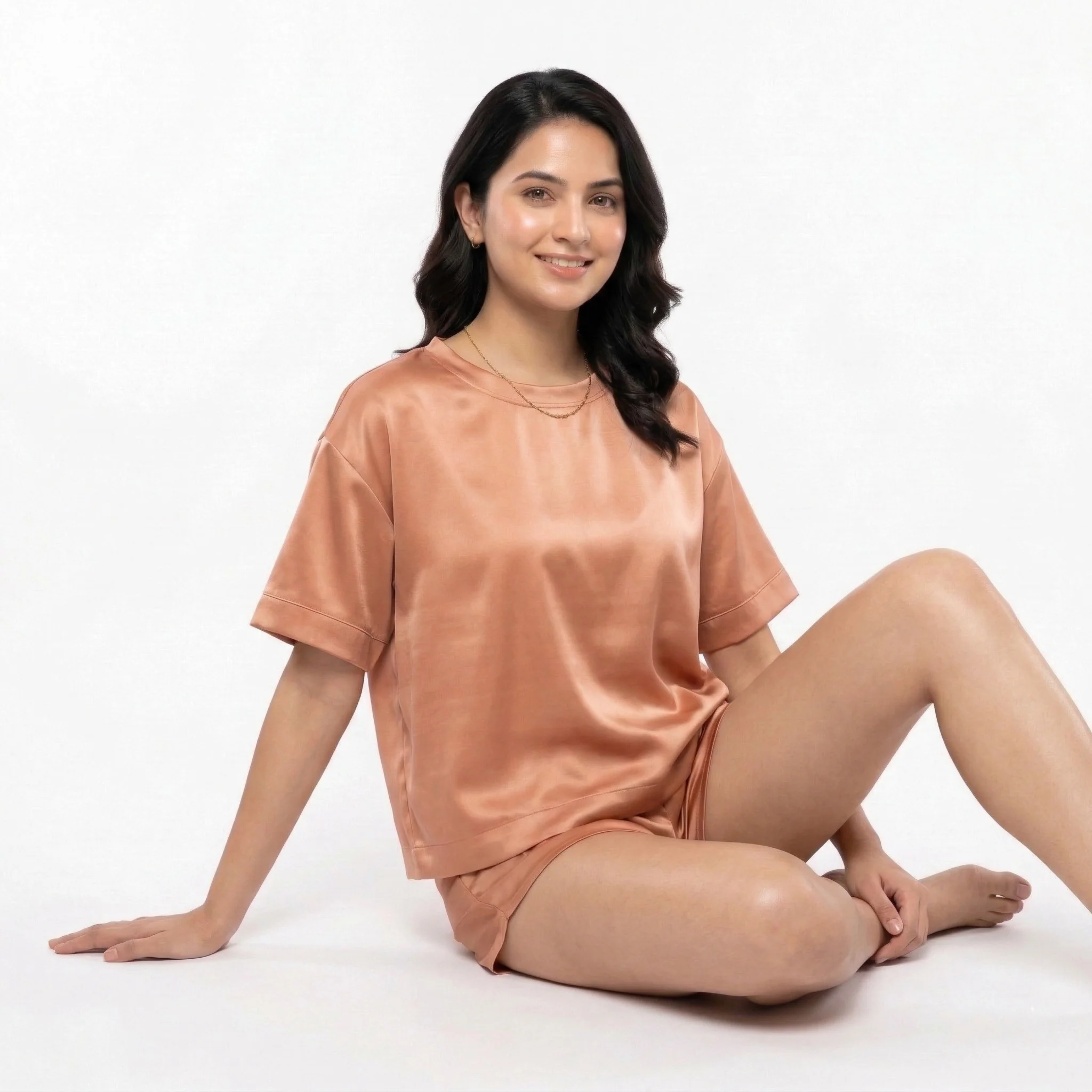 Silky Tshirt and Shorts Set - Image 13