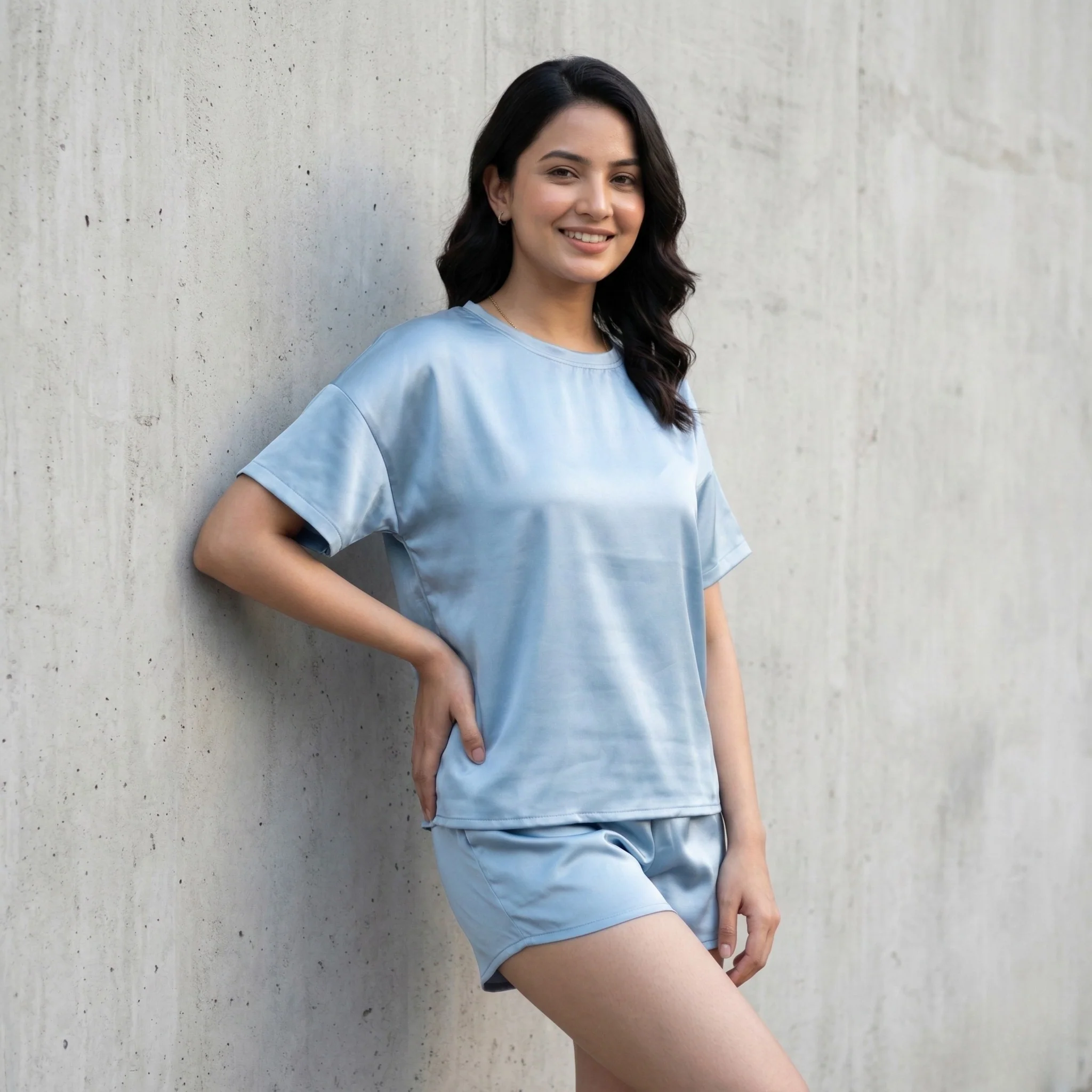 Silky Tshirt and Shorts Set - Image 21
