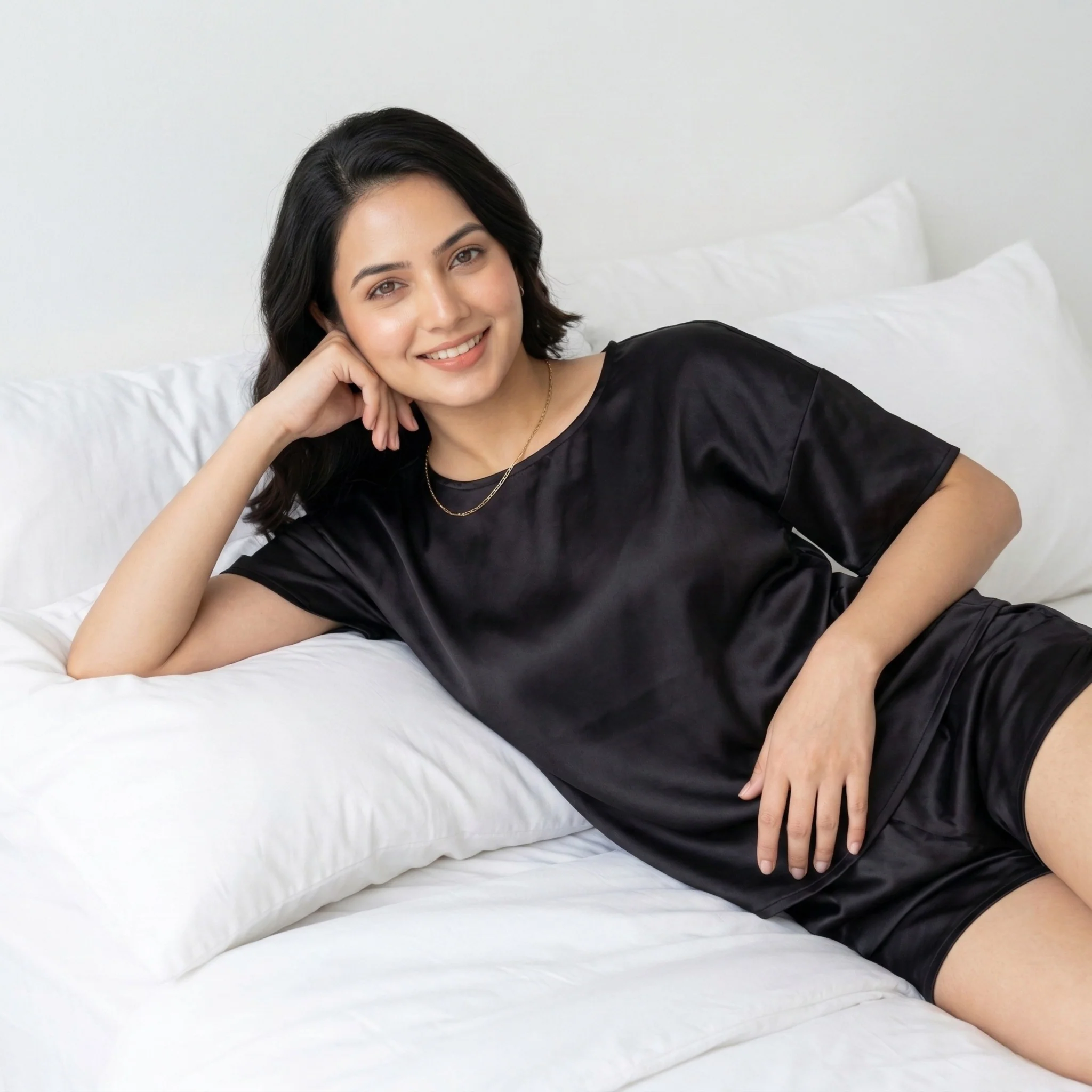 Silky Tshirt and Shorts Set - Image 27