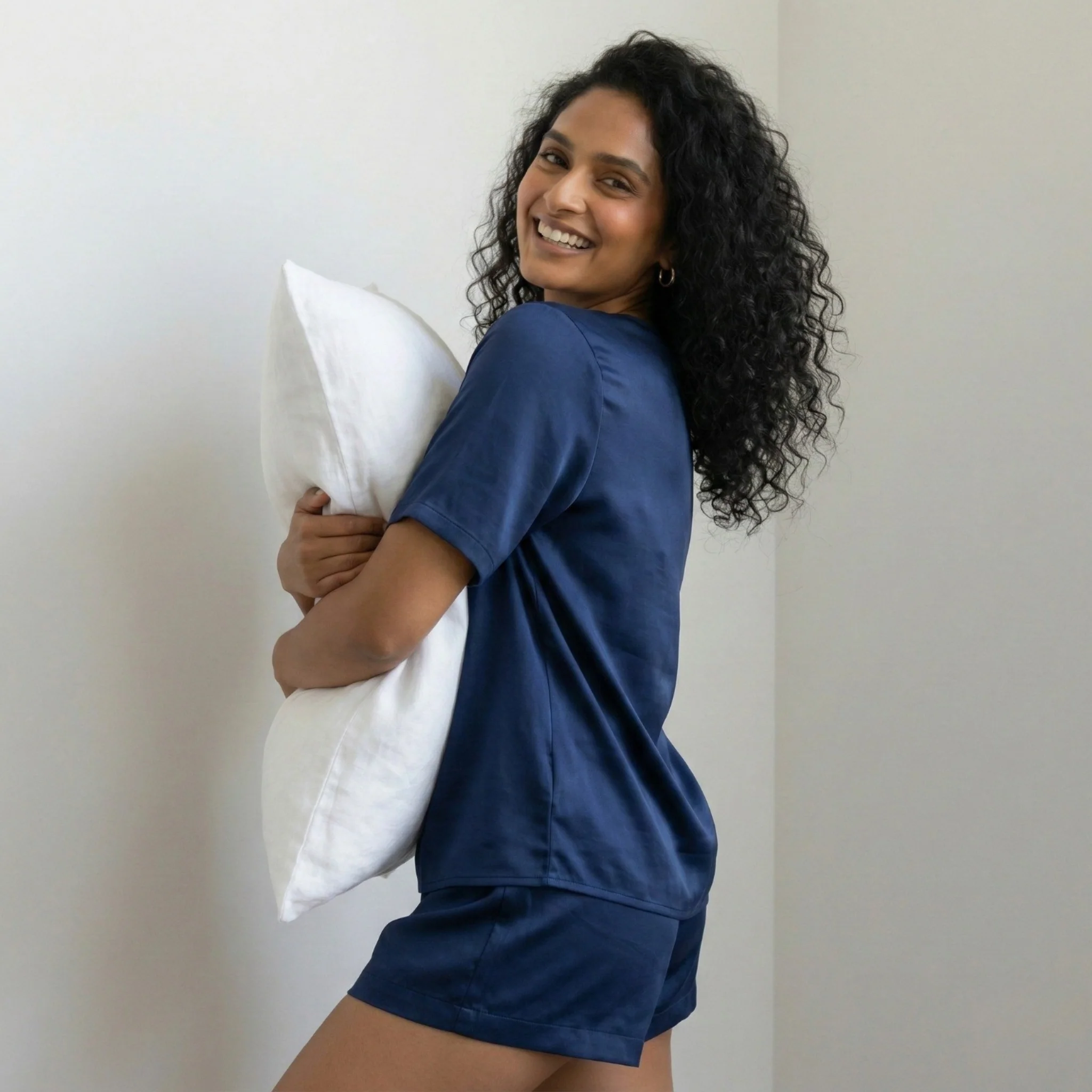 Silky Tshirt and Shorts Set - Image 41